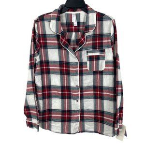 Stars Above Women's Perfectly Cozy Plaid Flannel Pajama Set Size XL